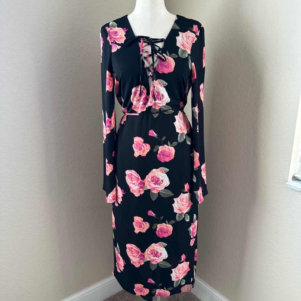GB Floral High-Low Dress
